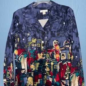 Vintage Abstract Cityscape Print Jacket
Cristopher & Banks